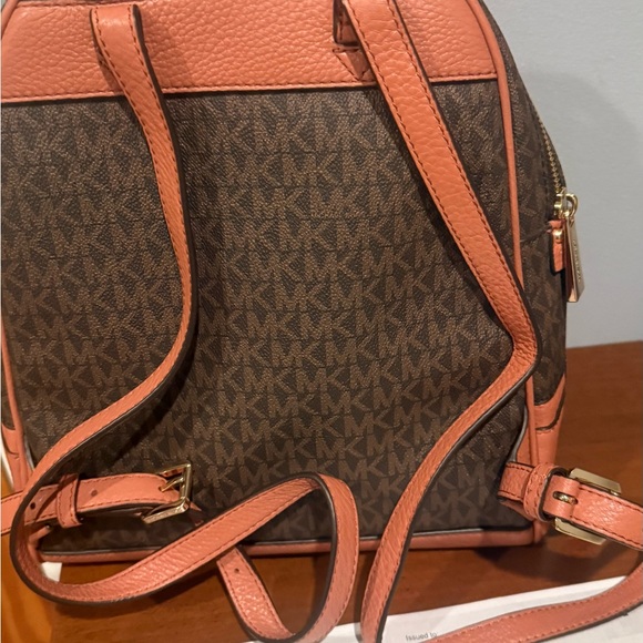 Michael Kors Dark Brown and Tan Backpack - Picture 3 of 5